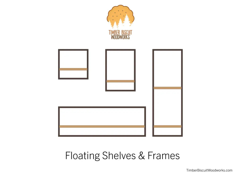 Timber Biscuit Woodworks - floating-shelves-with-frames