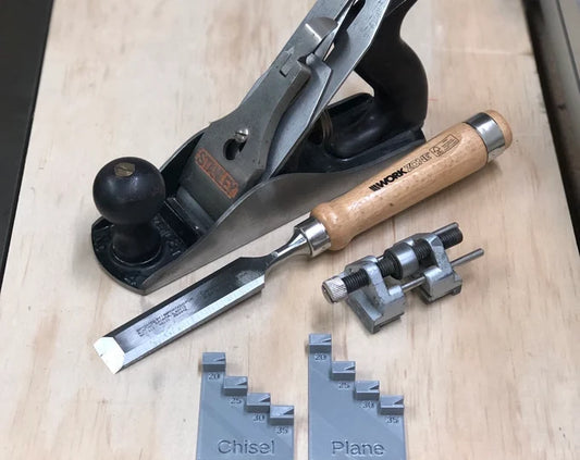 pTree's Workshop - bevel-guides-for-use-with-honing-guide-for-sharpening-chisel-and-plane-blades
